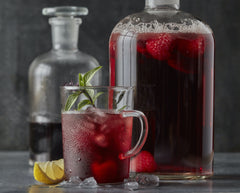 ORGANIC HIBISCUS, BERGAMOT. ELDERBERRY, Rosehips TEA - Bottled Tea